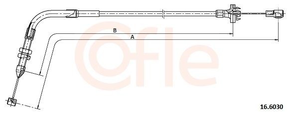 Gaskabel COFLE 92.16.6030 COFLE 92.16.6030: Gaskabel Suzuki WAGON R+ 2006