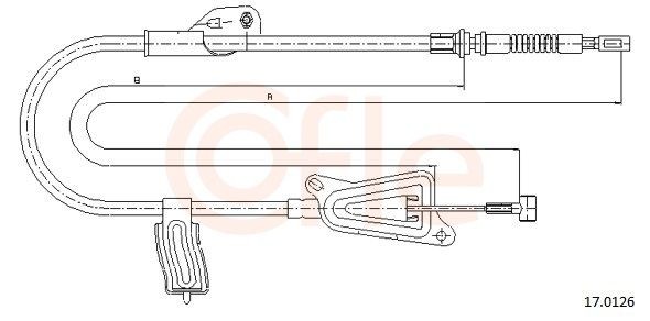 COFLE Handbromsvajer 92.17.0126 COFLE 92.17.0126 elektrisk handbroms Nissan Almera Tino pris