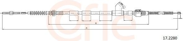 COFLE Hand brake cable 92.17.1455 COFLE 92.17.1455 Camry II Saloon (V20) handbrake cable cost