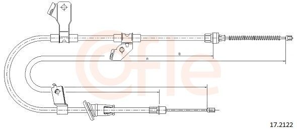 COFLE Handremkabel 92.17.2122 Remkabel COFLE CITY-COUPE 92.17.2122 goedkoop