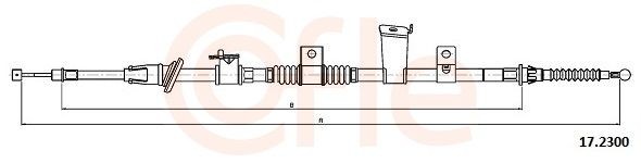 Handbremsseil COFLE 92.17.2300 COFLE 92.17.2300: Feststellbremse Mitsubishi ASX 2021
