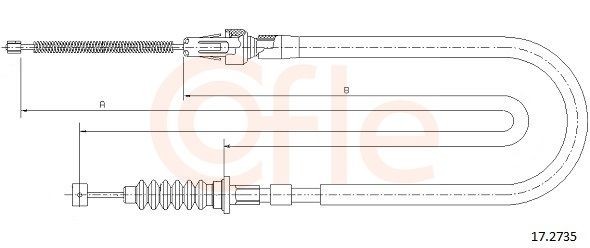COFLE Câble de frein à main 92.17.2735 COFLE 92.17.2735 Câble de frein à main OPEL Campo (TF0, TF1) à un prix avantageux