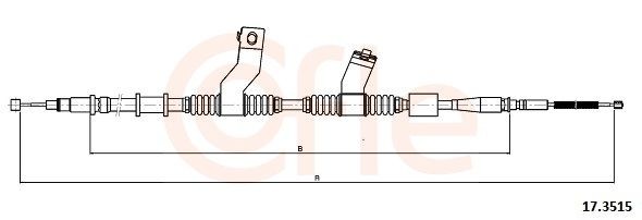 COFLE Tross, seisupidur 92.17.3515 92.17.3515 Käsipidur COFLE CHEVROLET MATIZ