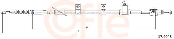 COFLE Handbremsseil 92.17.6048 92.17.6048 COFLE Handbremsseil Kia Picanto JA Kosten