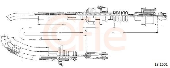 Ντίζα, μηχανισμός συμπλέκτη COFLE 92.18.1601 COFLE 92.18.1601 Ντίζα συμπλέκτη HONDA CIVIC 2018