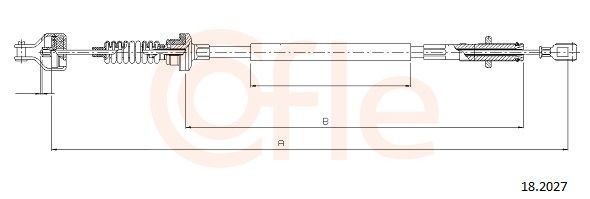 COFLE Ντίζα, μηχανισμός συμπλέκτη 92.18.2027 COFLE 92.18.2027 Ντίζα συμπλέκτη Mitsubishi Pajero Sport SUV γνήσια τιμες