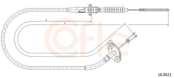 COFLE Koblingskabel 92.18.6021 Koblingskabel OPEL COFLE 92.18.6021