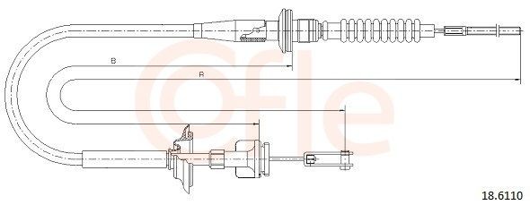 Cavo frizione COFLE 92.18.6110 COFLE 92.18.6110 costo Cavo frizione Subaru JUSTY 2024