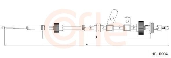 Câble de frein à main COFLE 92.1E.LR004 COFLE 92.1E.LR004: Câble de frein de stationnement Land Rover DISCOVERY 2018