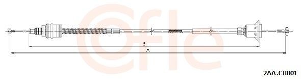 COFLE Koppelingskabel 92.2AA.CH001 92.2AA.CH001 Koppelingskabel COFLE CHEVROLET CRUZE