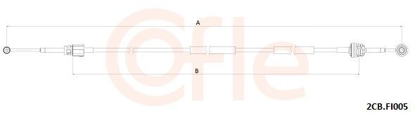 COFLE Kabel, girmekanisme 92.2CB.FI005 COFLE 92.2CB.FI005 Kabel girmekanisme Bravo II Hatchback (198) pris