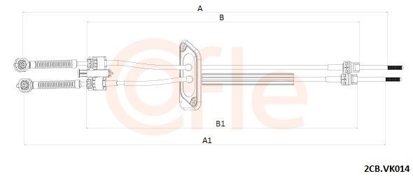 COFLE Ντίζα, μηχανικό κιβώτιο ταχυτήτων 92.2CB.VK014 COFLE 92.2CB.VK014 Ντίζα λεβιέ ταχυτήτων VW T6 Transporter τιμες