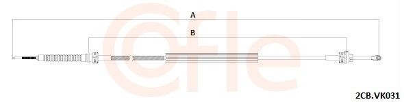 COFLE Lanko ručnej prevodovky 92.2CB.VK031 Lanko ručnej prevodovky COFLE Seat ALTEA 92.2CB.VK031