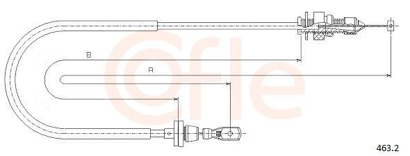 COFLE Kaasuvaijeri 92.463.2 COFLE 92.463.2 Fiat Brava 182 kaasuvaijeri vaihto hinta