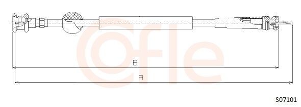 COFLE Cavo tachimetro 92.S07101 92.S07101 costo Cavo tachimetro NISSAN CABSTAR E COFLE
