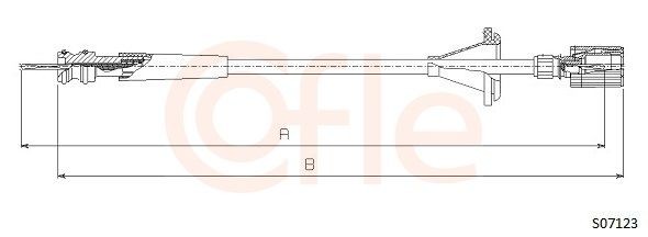 COFLE Hriadeľ tachometra 92.S07123 Hriadeľ tachometra COFLE Peugeot 5008 92.S07123