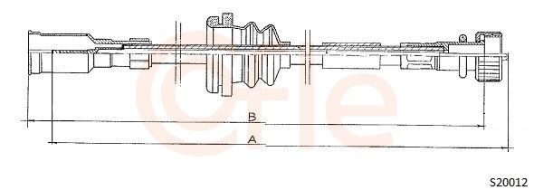 COFLE Cavo tachimetro 92.S20012 COFLE 92.S20012 Cavo tachimetro Opel Vectra A CС prezzo