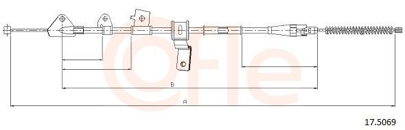 COFLE Câble de compteur 92.S24105 Renault SCÉNIC Cable de compteur de vitesse COFLE 92.S24105