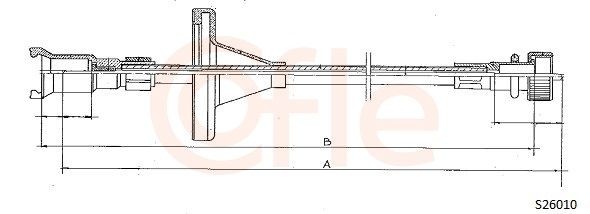 COFLE Hastighetsmätarwire 92.S26010 COFLE 92.S26010 Hastighetsmätarwire RENAULT CAPTUR original