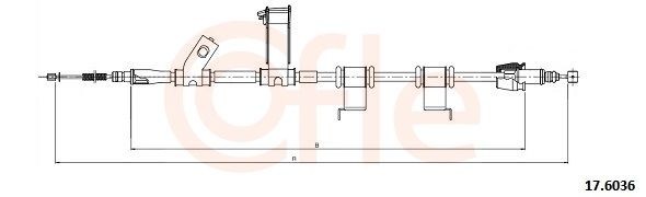 COFLE Hriadeľ tachometra 92.S31054 COFLE Hriadeľ tachometra Volkswagen 92.S31054