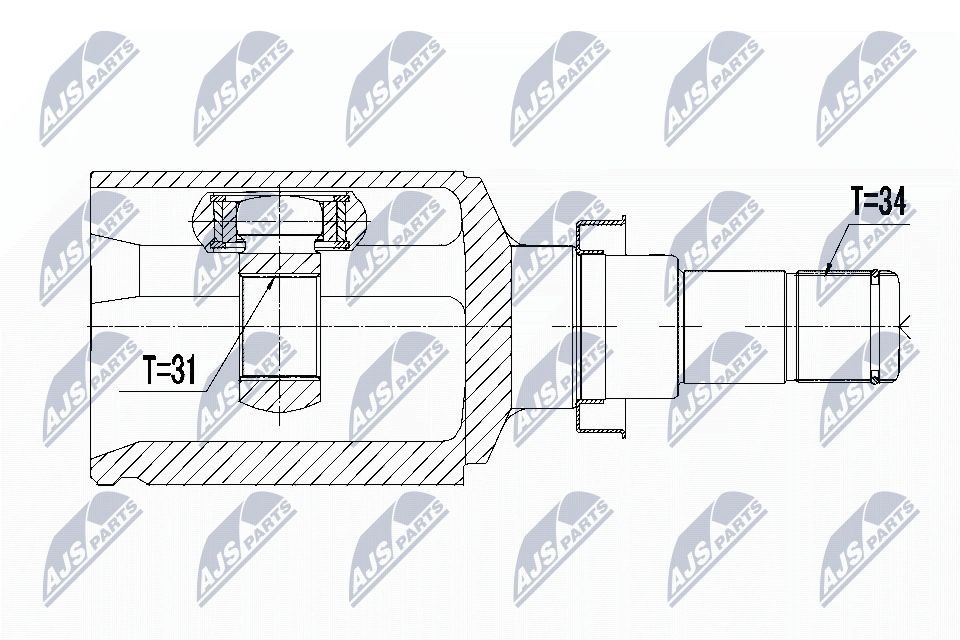 NTY Kit giunti semiasse NPW-DW-021 NTY NPW-DW-021 Giunto semiasse Silverado II 1500 Crew Cab Pickup originali prezzo
