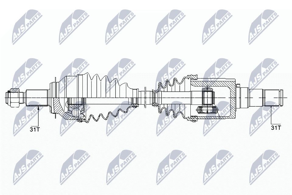 NTY Aandrijfas NPW-MZ-040 NTY NPW-MZ-040 Aandrijfas Mazda MX 5 nc prijs