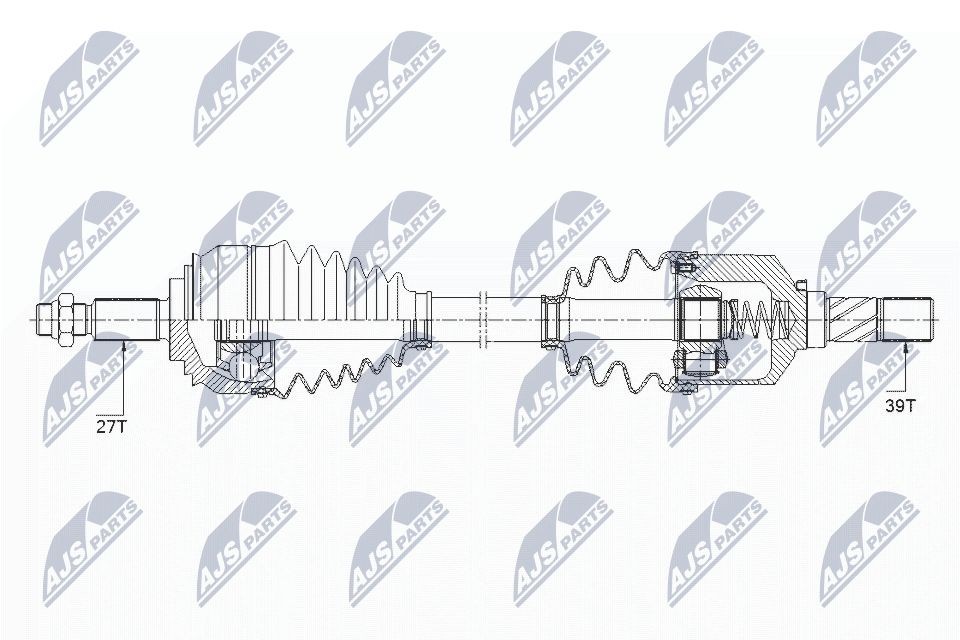 NTY Vetoakseli NPW-RE-154 NTY NPW-RE-154 Renault Vel Satis BJ vetoakseli vaihto hinta
