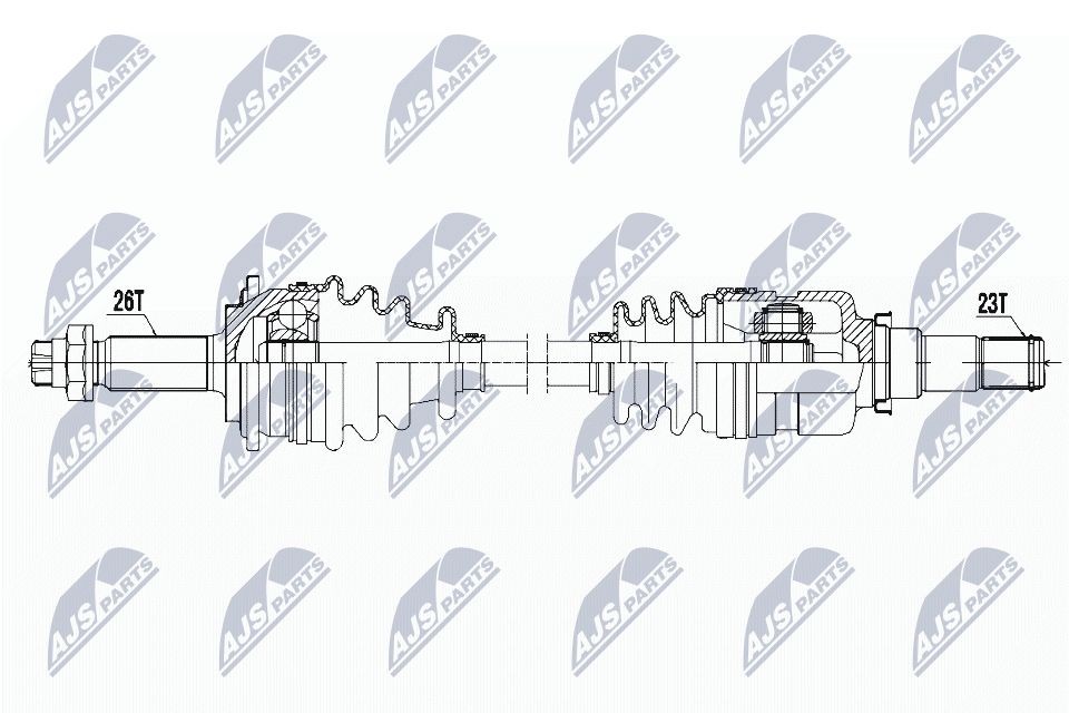 Hnací hriadeľ NTY NPW-TY-113 NTY NPW-TY-113 Hnací hriadeľ TOYOTA YARIS 2020