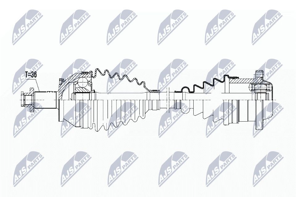 NTY Drivaksel NPW-VW-095 NPW-VW-095 NTY Drivaksel Seat billige