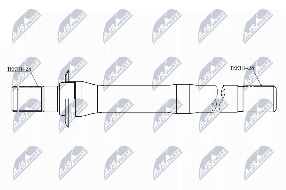 NTY Albero scorrevole, Differenziale NWP-HY-505 NTY NWP-HY-505 Semialbero Cerato TD prezzo