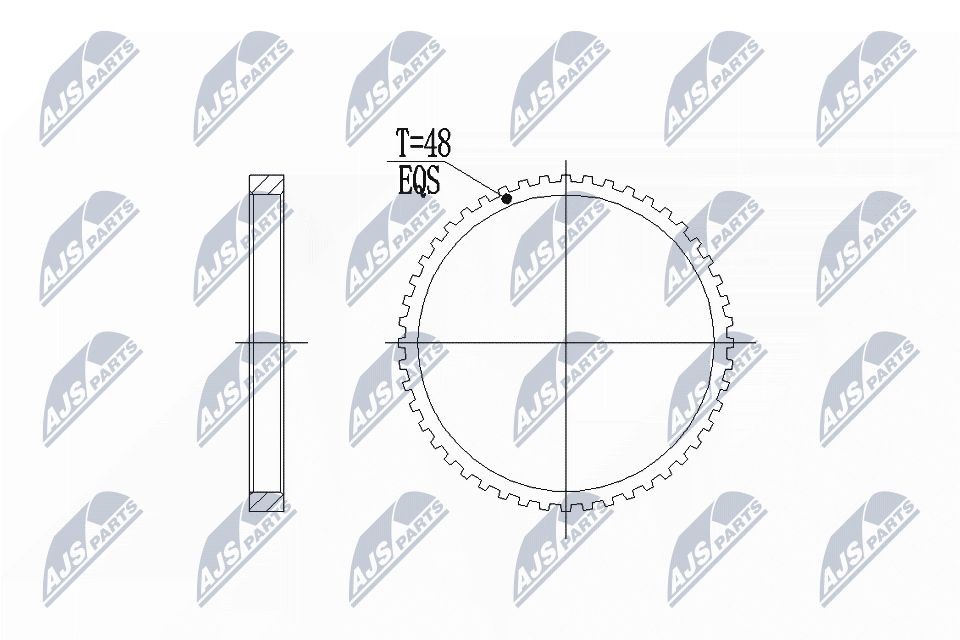 NTY Sensorring till ABS NZA-VV-002 KIA abs sensor ring NTY NZA-VV-002