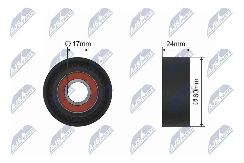 Spanrol, poly V-riem NTY RNK-AU-015 NTY RNK-AU-015: Spanrol multiriem Volkswagen TIGUAN 2023