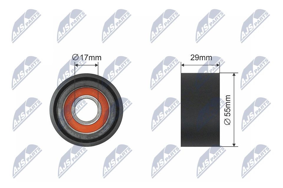 NTY Spännrulle, aggregatrem RNK-BM-006 NTY RNK-BM-006 spännrulle kamrem BMW E81 pris
