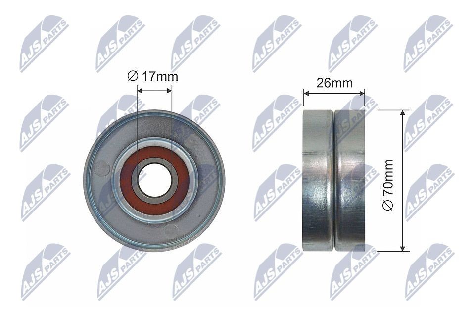 NTY Spannrolle, Keilrippenriemen RNK-CH-008A RNK-CH-008A NTY Spannrolle Chrysler Voyager rg Kosten