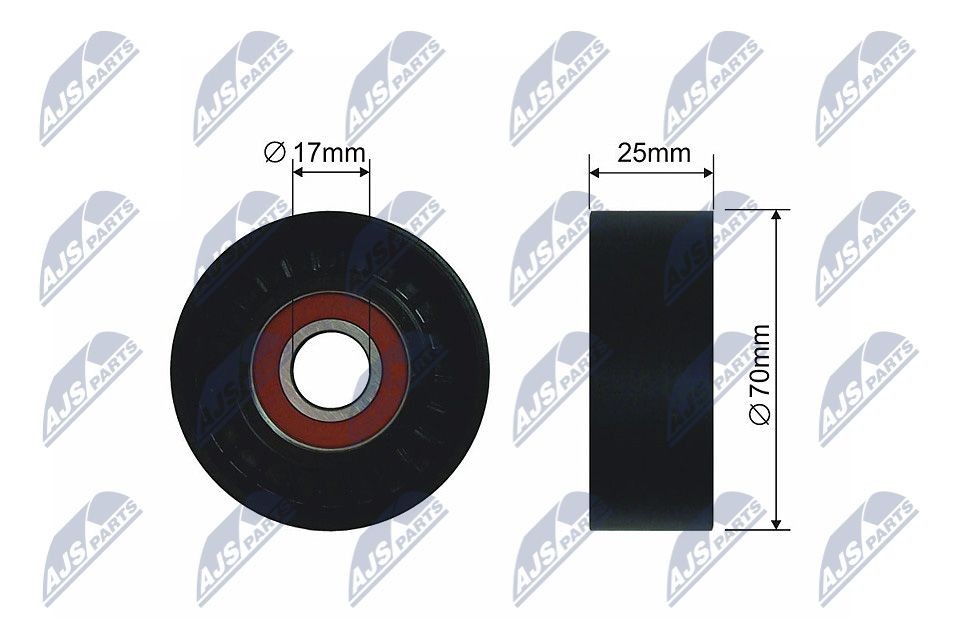 Poulie, tendeur de courroie d'accessoire NTY RNK-CH-010A NTY RNK-CH-010A: Galet tendeur Chrysler VOYAGER 2007