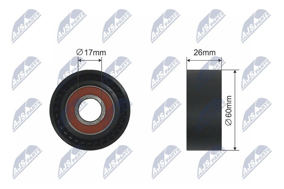NTY Spännrulle, aggregatrem RNK-CT-011 Fiat Fiorino 3 Spännrulle NTY RNK-CT-011