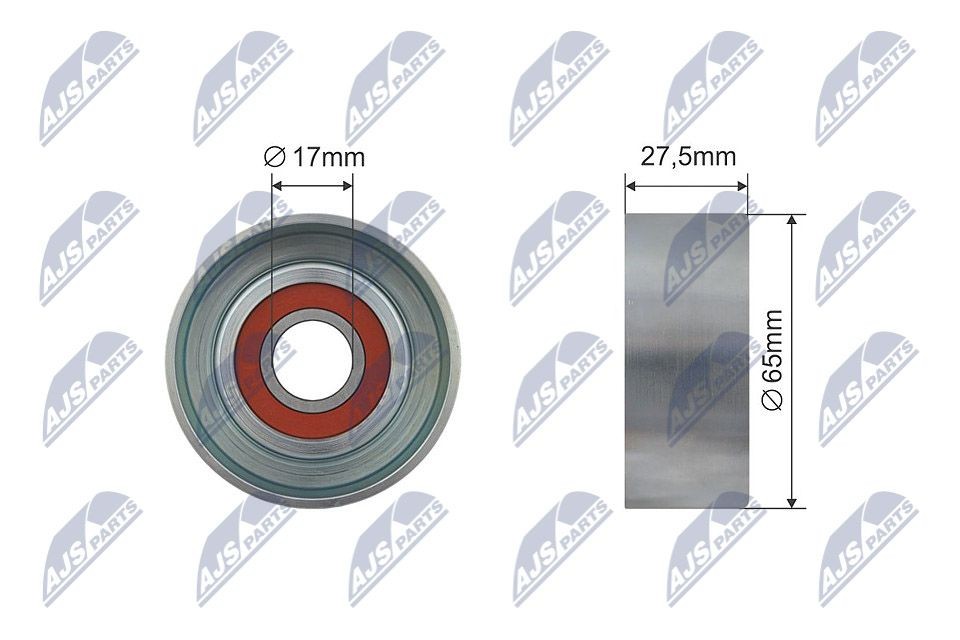 NTY Poulie, tendeur de courroie d'accessoire RNK-HY-002 RNK-HY-002 Poulie de galet tendeur HYUNDAI i10 NTY