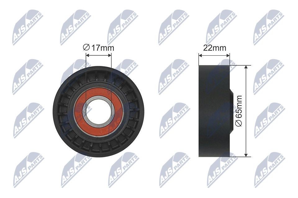 Spanrol, poly V-riem NTY RNK-HY-003A NTY RNK-HY-003A Spanpoelie HYUNDAI i40 2011