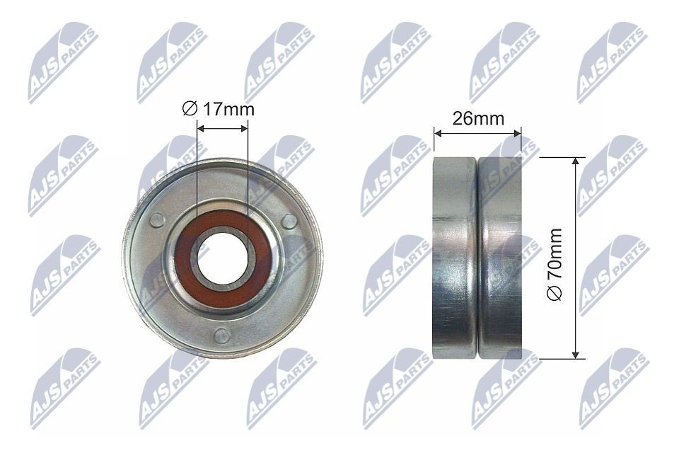 NTY Tensioner pulley RNK-NS-015 NTY RNK-NS-015 Opel Corsa B Van tensioner pulley price