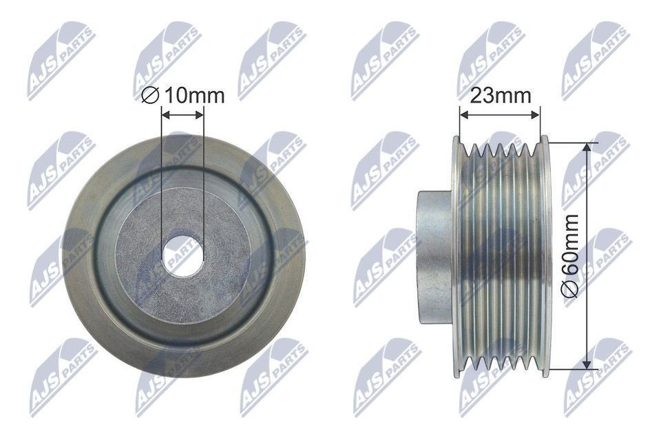 NTY Deflection / Guide Pulley, v-ribbed belt RNK-SU-008 RNK-SU-008 NTY deflection guide pulley v ribbed belt for MITSUBISHI