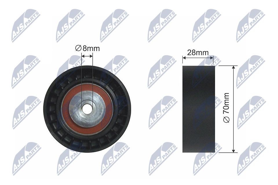 NTY Parazīt- / Vadrullītis, Ķīļrievu siksna RNK-VW-005 Parazīt vadrullītis ķīļrievu siksna NTY SEAT RNK-VW-005