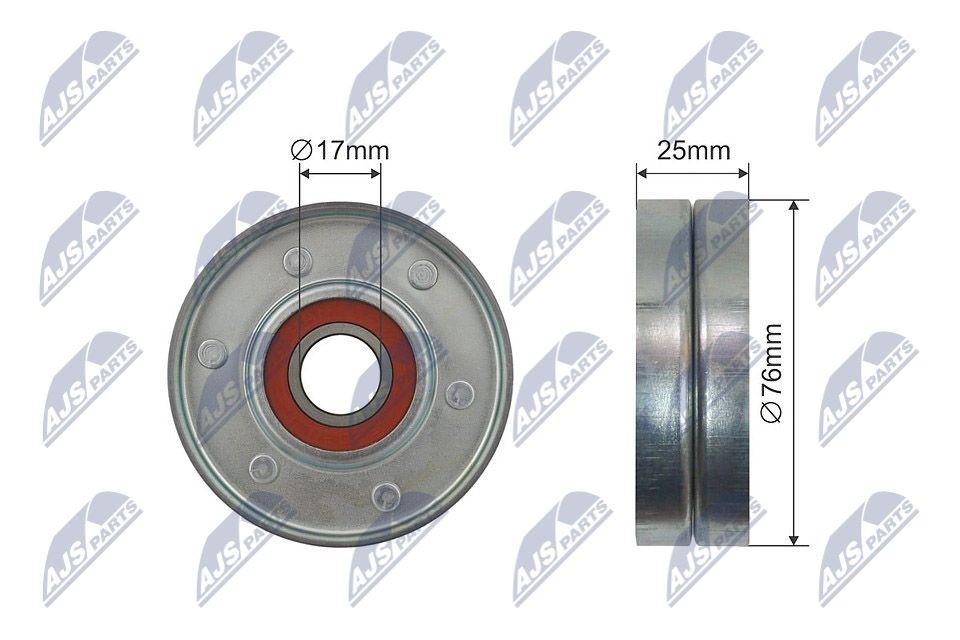 Rolo tensor, correia trapezoidal estriada NTY RNK-VW-008 NTY RNK-VW-008: Polia tensora correia Audi 80 2014