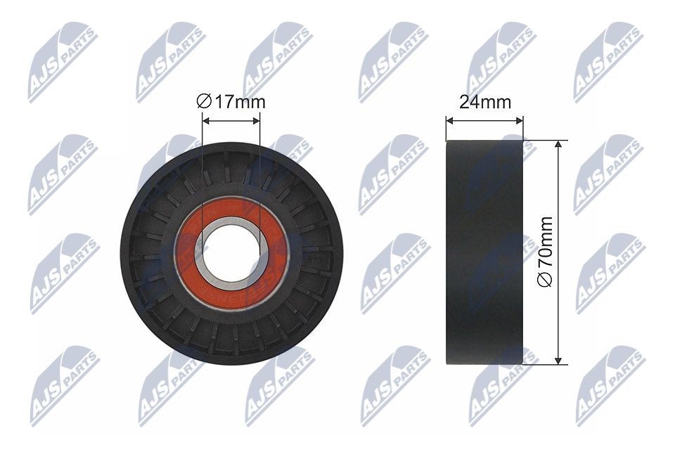 Rolo tensor, correia trapezoidal estriada NTY RNK-VW-014 NTY RNK-VW-014 Rolo tensor VW TIGUAN 2013