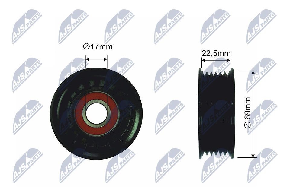 NTY Løpehjul, vifterem RRK-MZ-001 Styrerulle NTY FOCUS RRK-MZ-001 billige