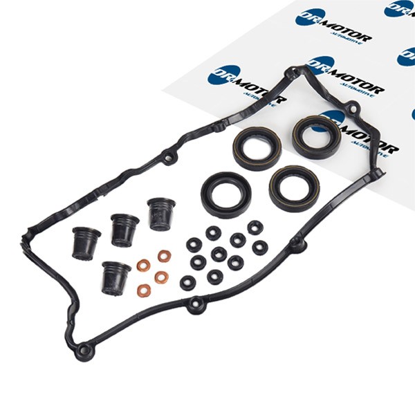 DR.MOTOR AUTOMOTIVE Gasket Set, cylinder head cover DRM0849S DR.MOTOR AUTOMOTIVE DRM0849S genuine Leon Sportstourer (KL8) rocker cover gasket price
