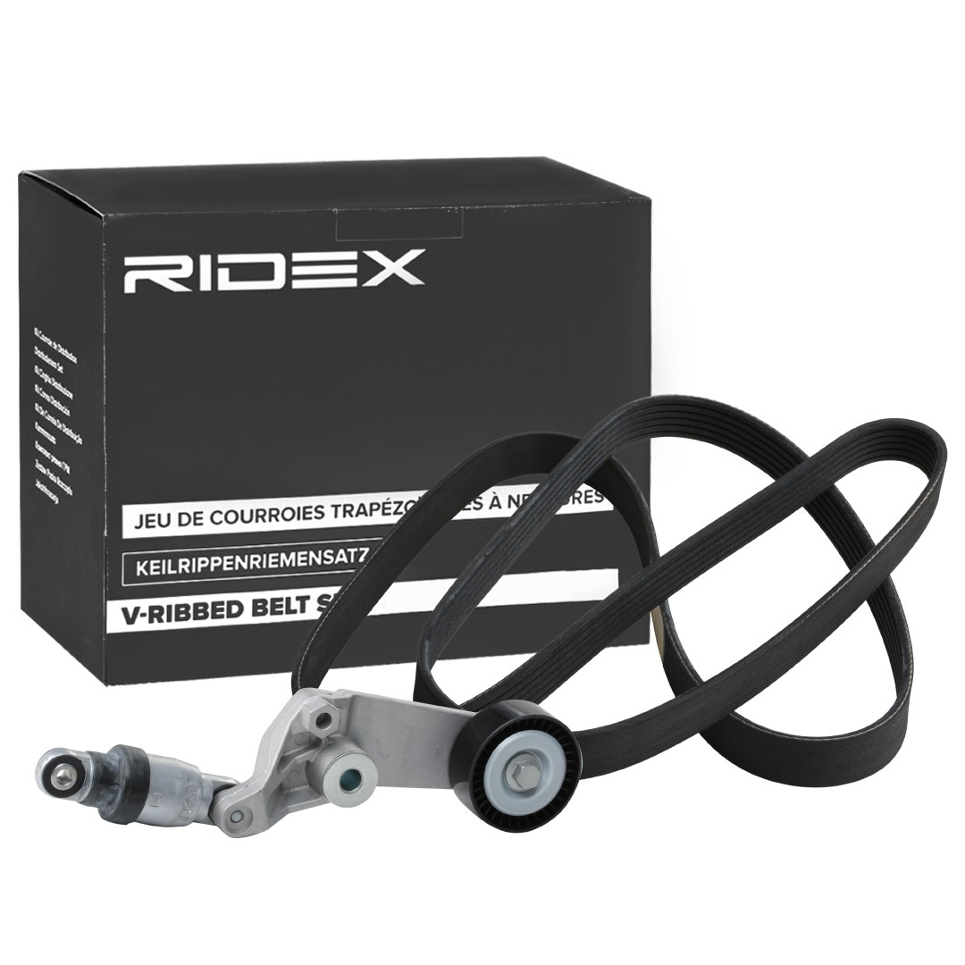 RIDEX Ozubený klinový remeň - Sada 542R0725 Sada klinového rebrovaného remena RIDEX Toyota PROACE 542R0725