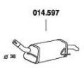 PEDOL Πίσω σιλανσιέ 014.597 PEDOL Τελικό εξάτμισης MAZDA 014.597