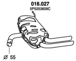 PEDOL Marmitta 016.027 PEDOL 016.027 Marmitte Seat Toledo 3 originali prezzo