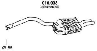 PEDOL Πίσω σιλανσιέ 016.033 Τελικό καζανάκι PEDOL TERRACAN 016.033 φθηνά
