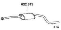 PEDOL Πρώτο σιλανσιέ 022.313 022.313 Πρώτο σιλανσιέ TOYOTA YARIS PEDOL